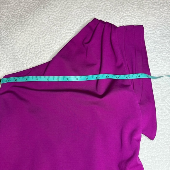 Ted Baker Pink Asymmetrical One-Shoulder Cocktail Dress Ted size 0 IS size 2 - Picture 13 of 16